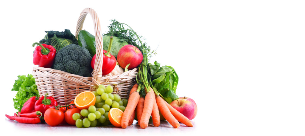 Le panier des marchés. L'image même d'une alimentation idéale